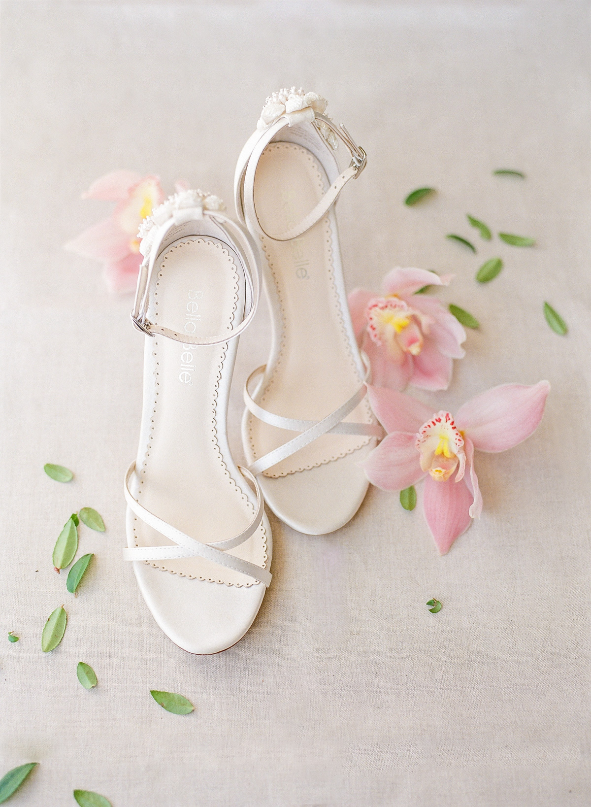 strappy wedding heels by bella belle shoes