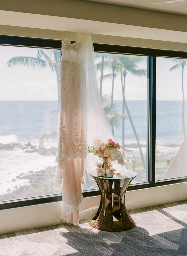 Corinne & Nathans Wedding in Kauai at The Beach House Restaurant