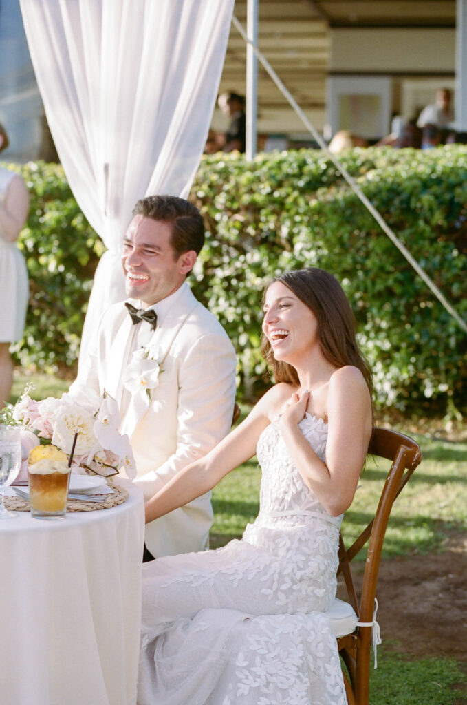 Corinne & Nathans Wedding in Kauai at The Beach House Restaurant