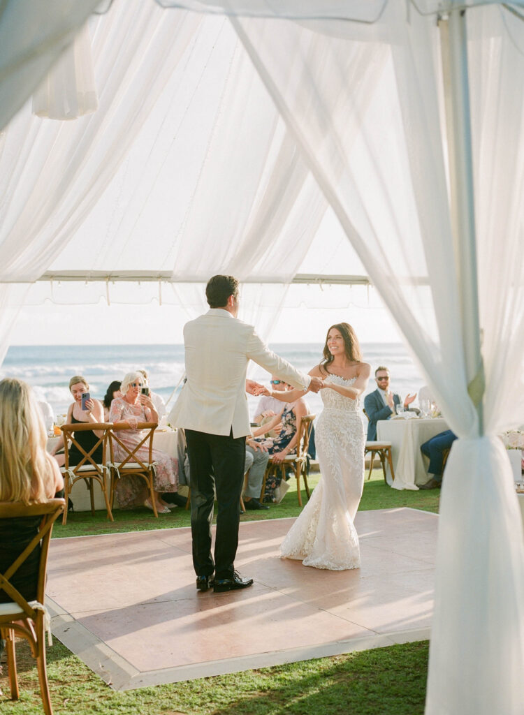Corinne & Nathans Wedding in Kauai at The Beach House Restaurant