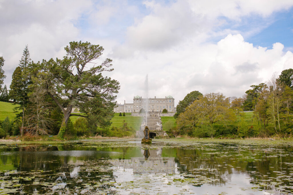 Powerscourt Estate, a distinguished wedding venue nestled in County Wicklow, Ireland.