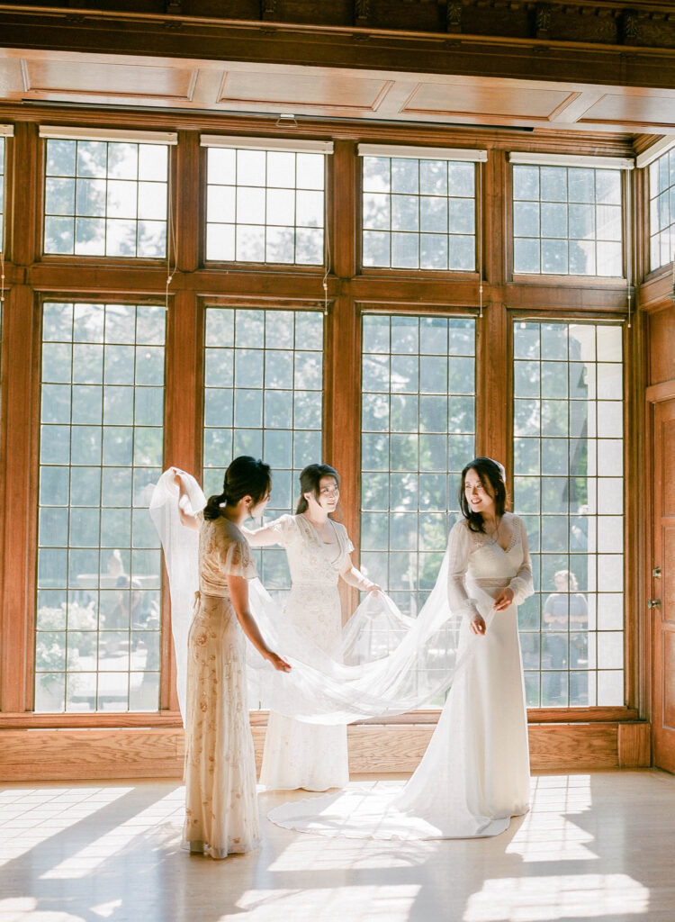 bridal party portraits at this beautiful lairmont manor wedding
