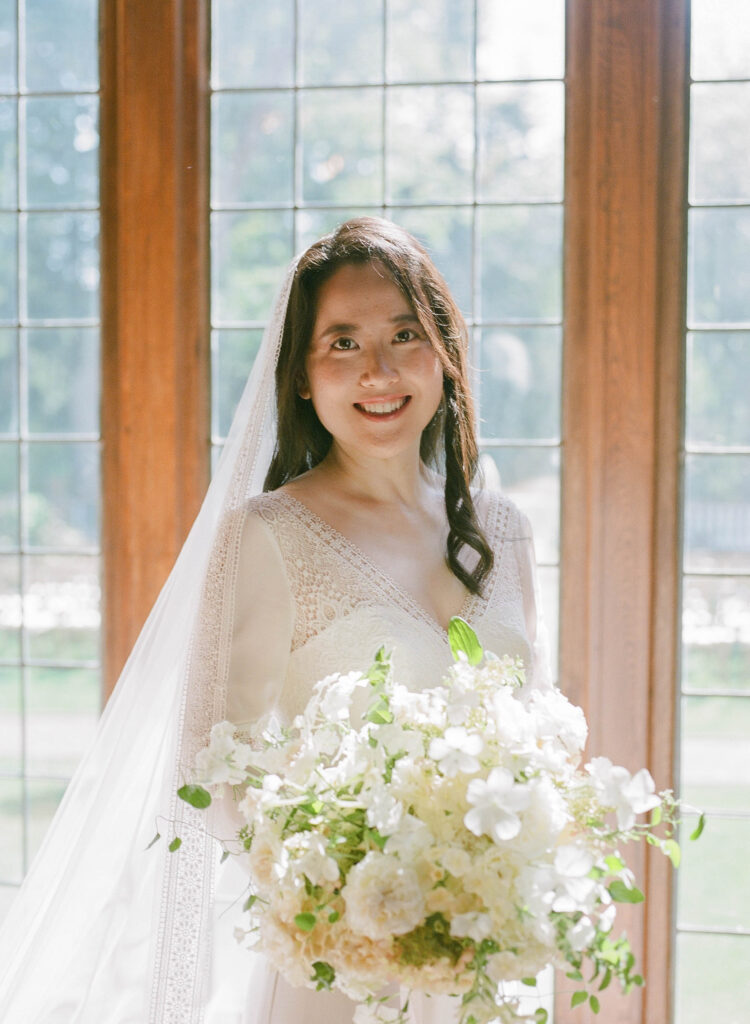 lairmont manor wedding bride portrait
