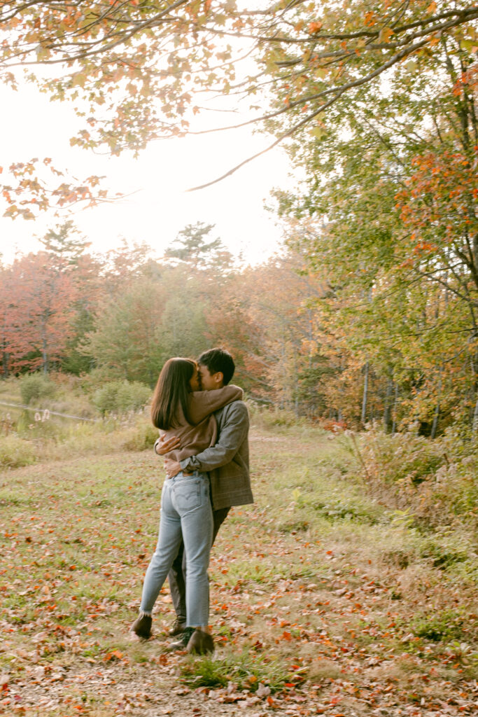 how to bring meaning into your engagement session photos | Hannah and Bill camping engagement session Acadia National Park