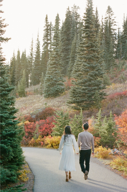 Paul and Lydia at Mount Rainier National Park Engagement Session