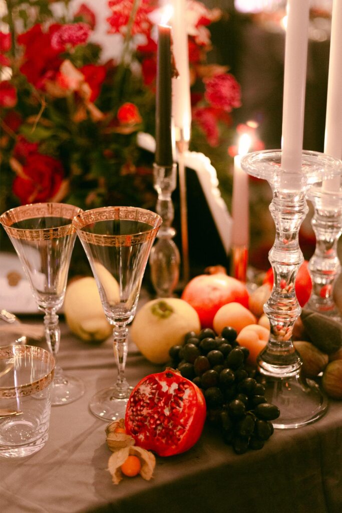 Ireland Wedding welcome dinner fruit