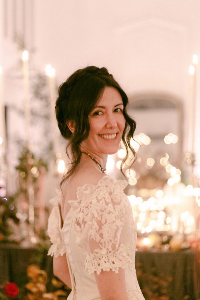 Ireland Wedding welcome dinner dress from Lacemade