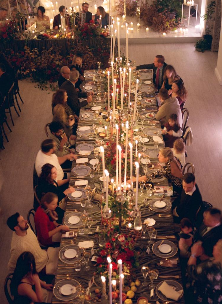 Ireland Wedding welcome dinner moody autumn inspiration
